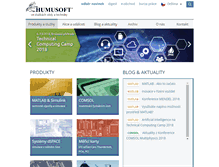 Tablet Screenshot of humusoft.com